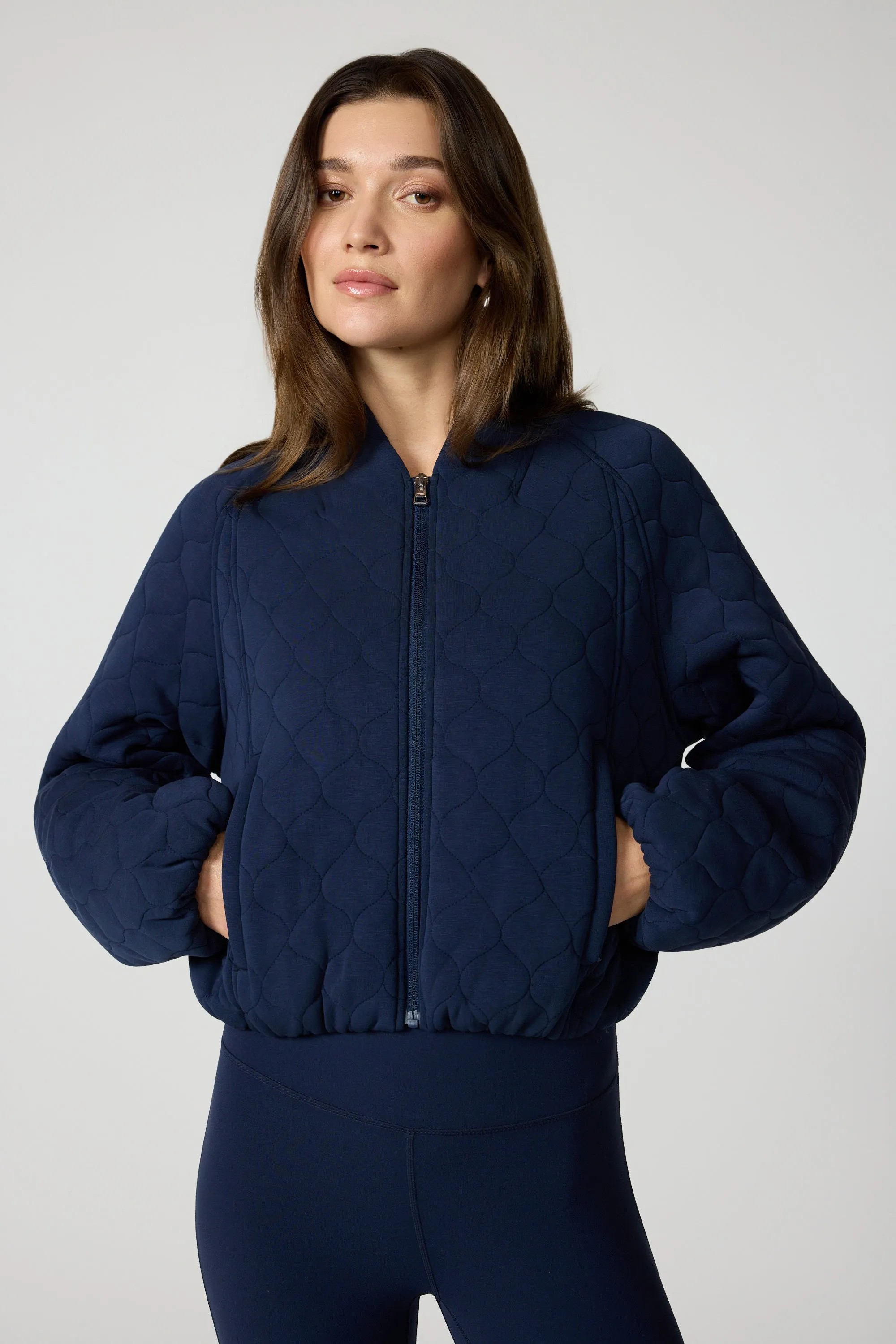 Dreamweave™ Quilted Jacket - Navy Blazer sold by MPG