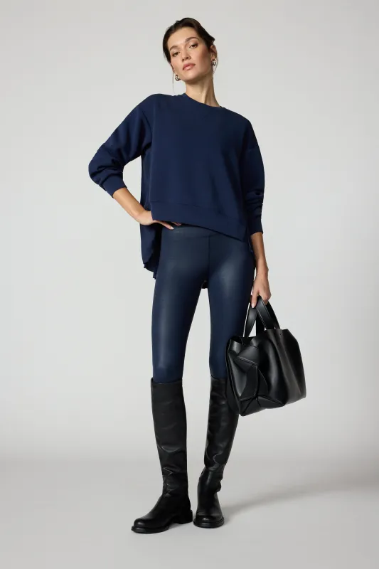 Dreamweave™ Crew with Pleated Back - Navy Blazer sold by MPG