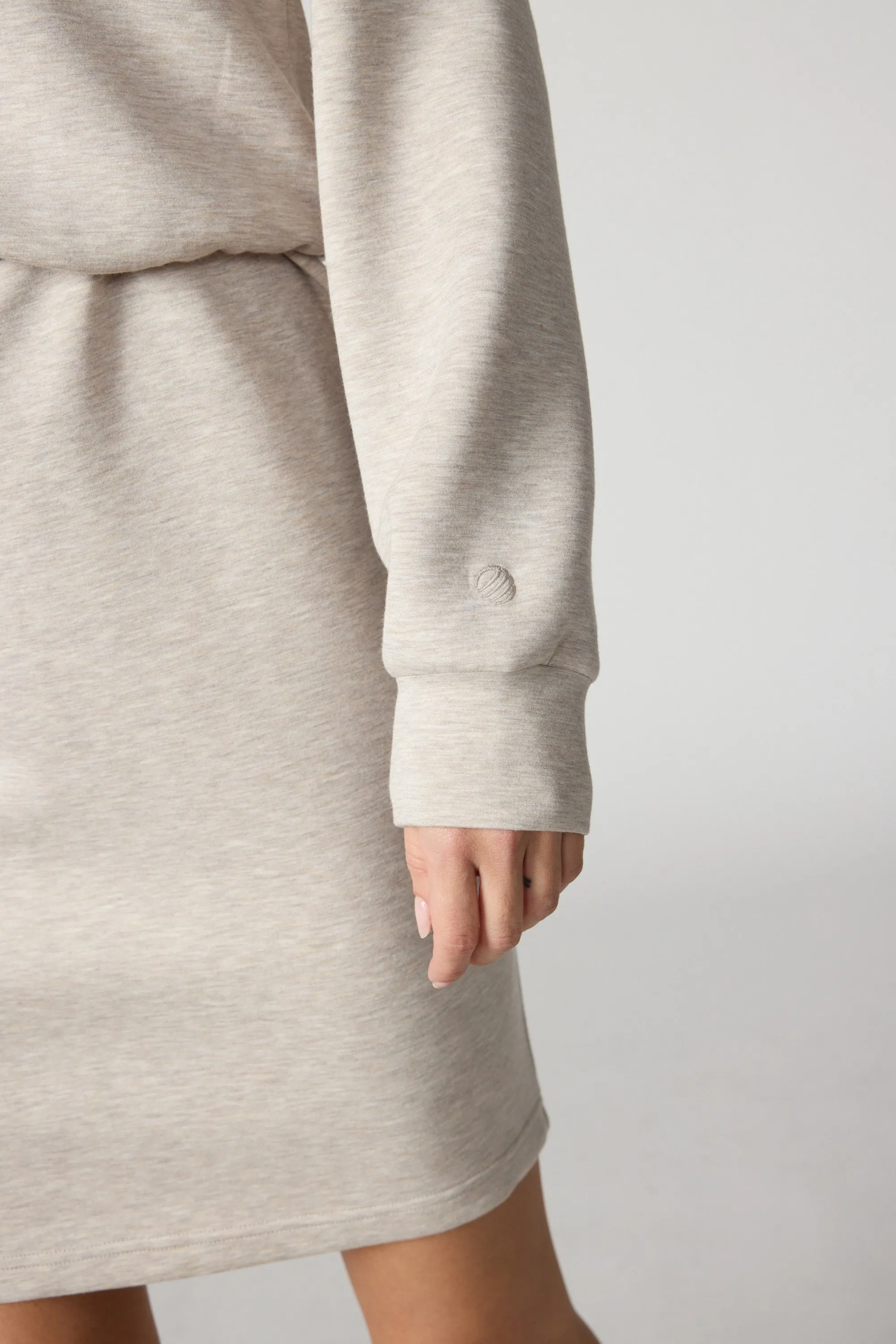 Dreamweave™ Long Sleeve Dress - Htr Island Fossil sold by MPG product image thumbnail 4