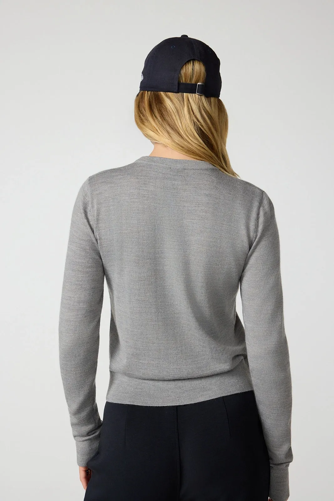 Merino Crew Neck - Htr Steel Grey sold by MPG product image thumbnail 4