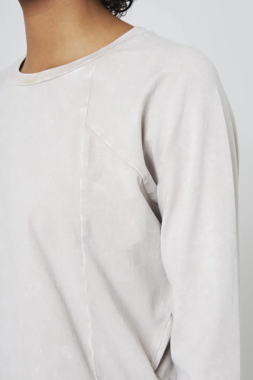 Rhythm Cropped Crew Neck Long Sleeve - Distressed Natural sold by MPG product image thumbnail 5