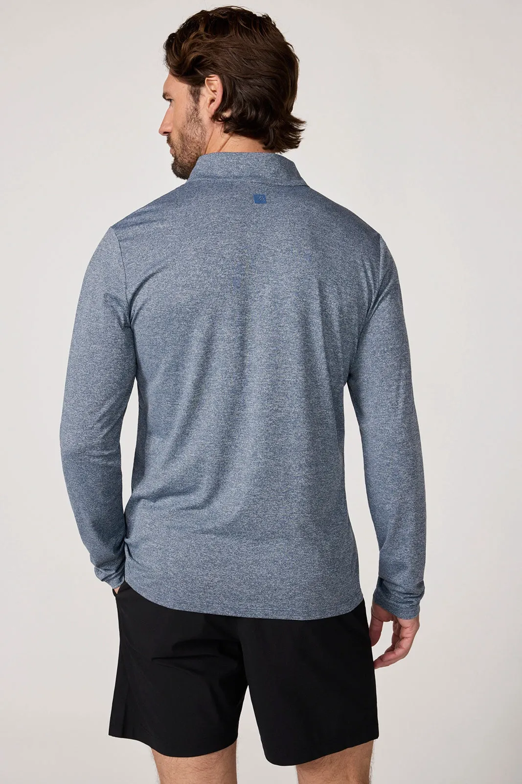 Succeed Long Sleeve Quarter Zip - Vintage Indigo Melange sold by MPG product image thumbnail 3