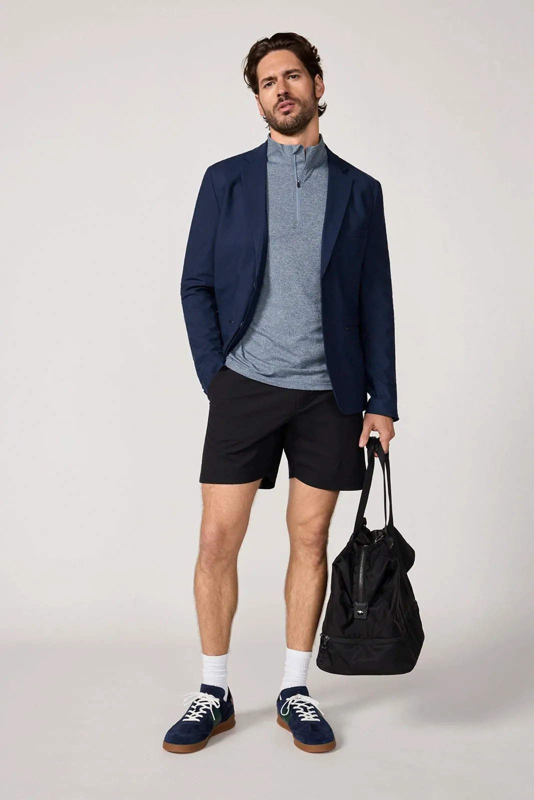 Succeed Long Sleeve Quarter Zip - Vintage Indigo Melange sold by MPG product image thumbnail 5