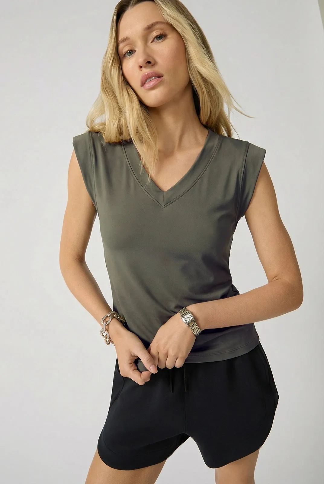 Performance Knit V-Neck Tee - Kambaba sold by MPG