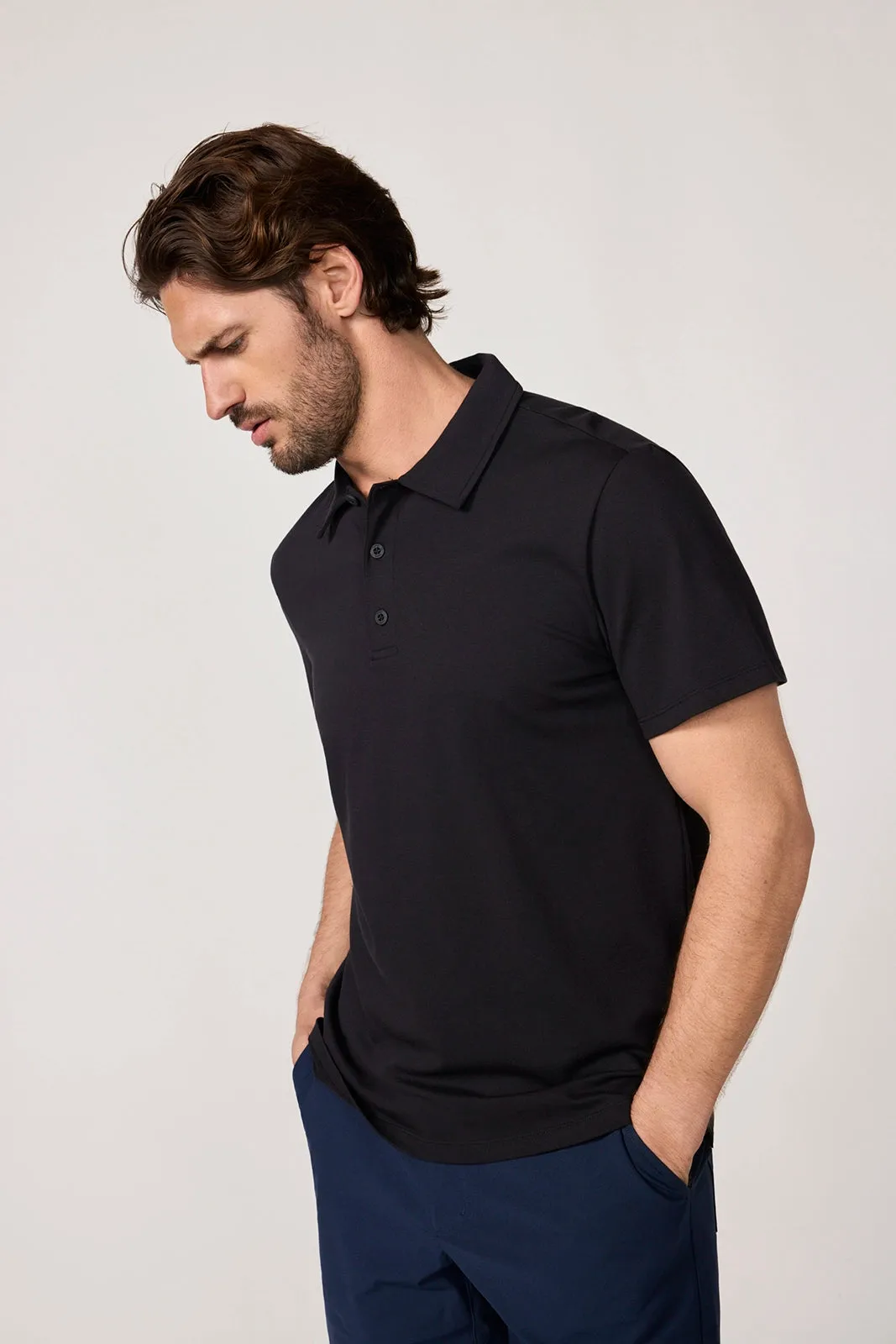 Revive Short Sleeve Polo - Black sold by MPG product image thumbnail 5
