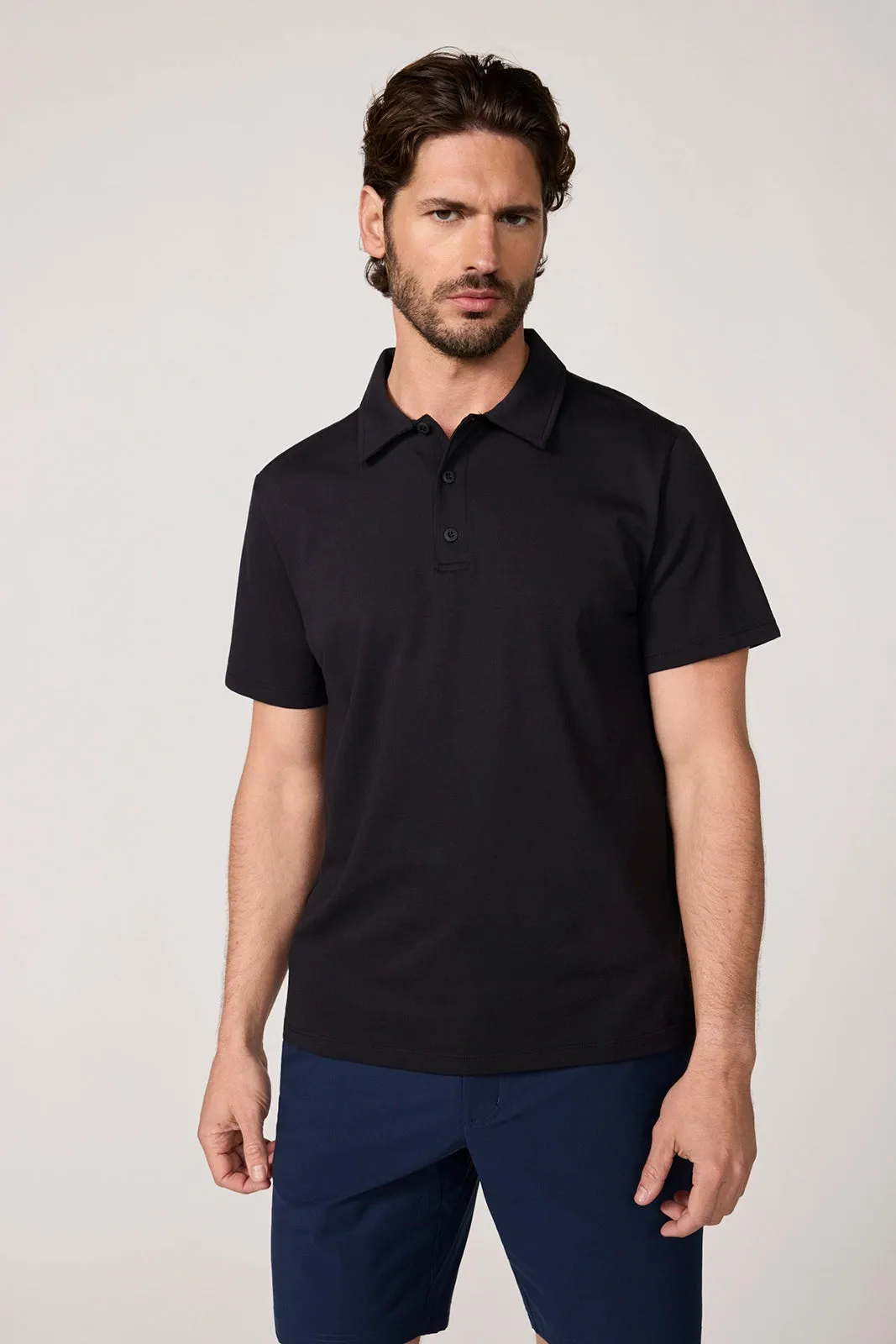 Revive Short Sleeve Polo - Black sold by MPG