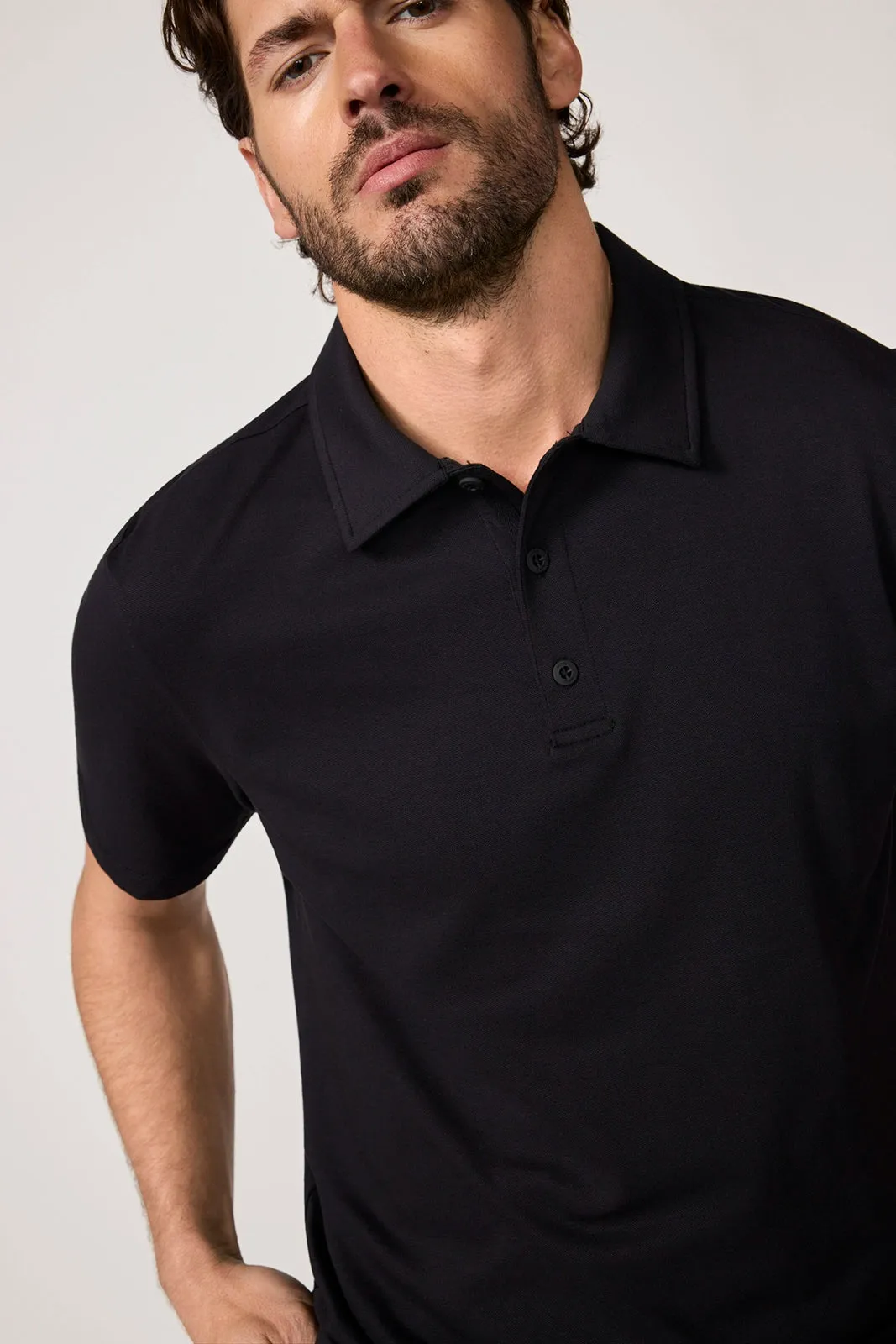 Revive Short Sleeve Polo - Black sold by MPG product image thumbnail 4