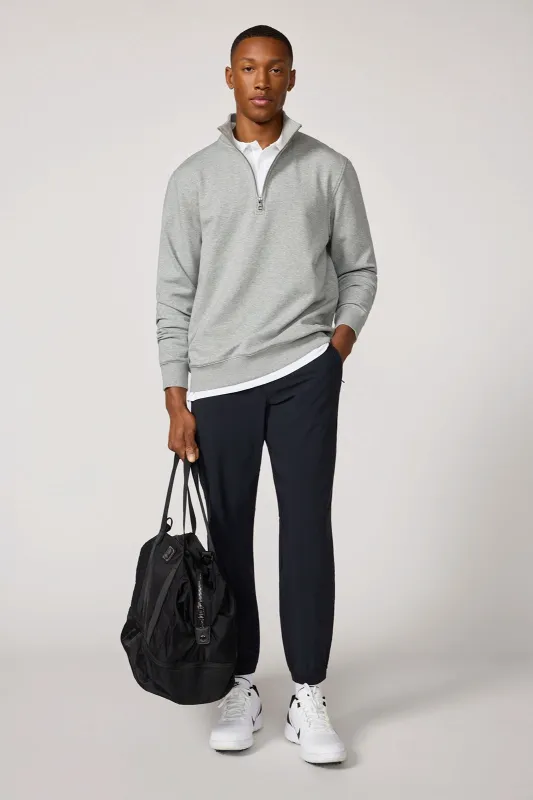 Ultrasoft Fleece Quarter Zip - Htr Concrete sold by MPG