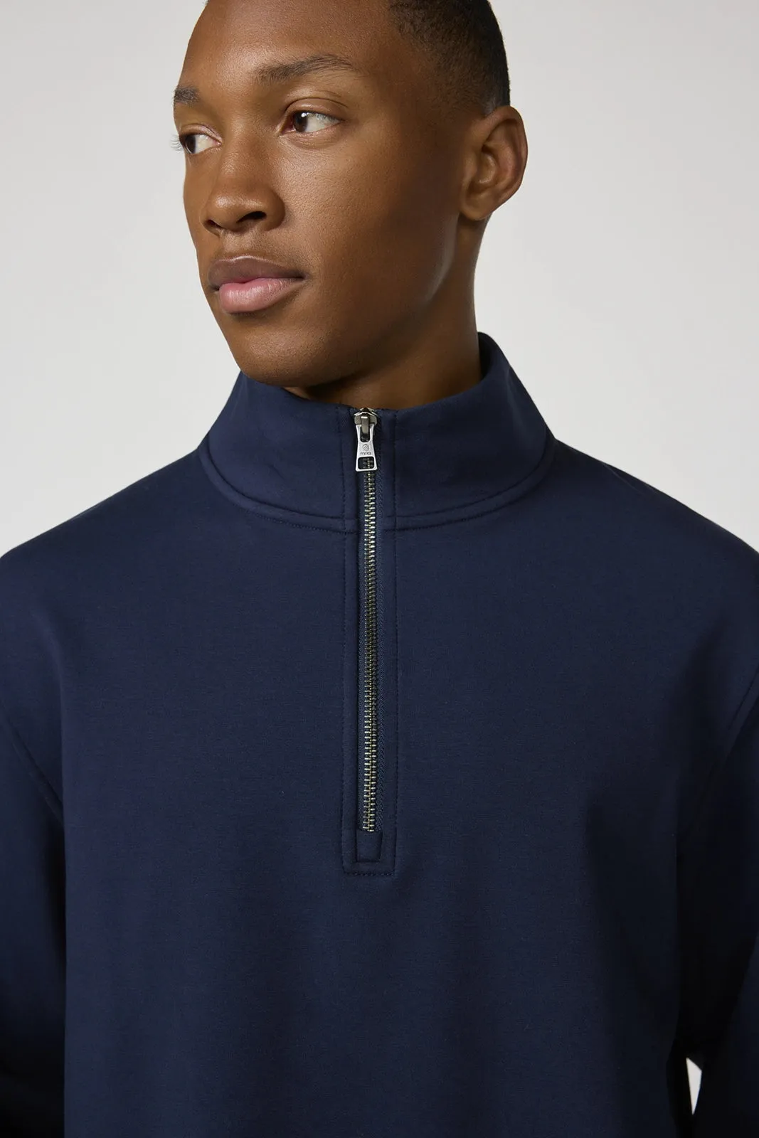 Ultrasoft Fleece Quarter Zip - Navy Blazer sold by MPG product image thumbnail 3