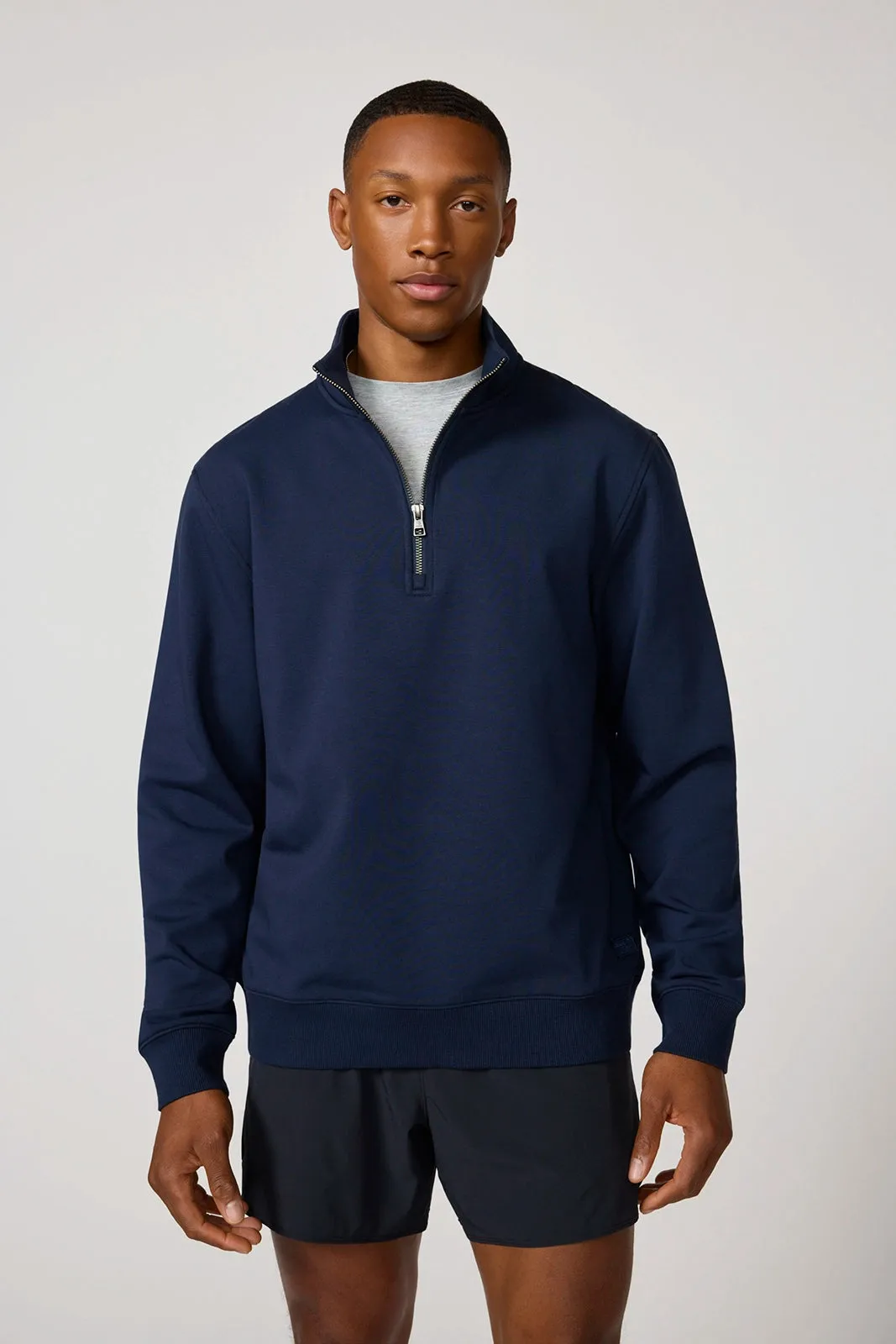 Ultrasoft Fleece Quarter Zip - Navy Blazer sold by MPG