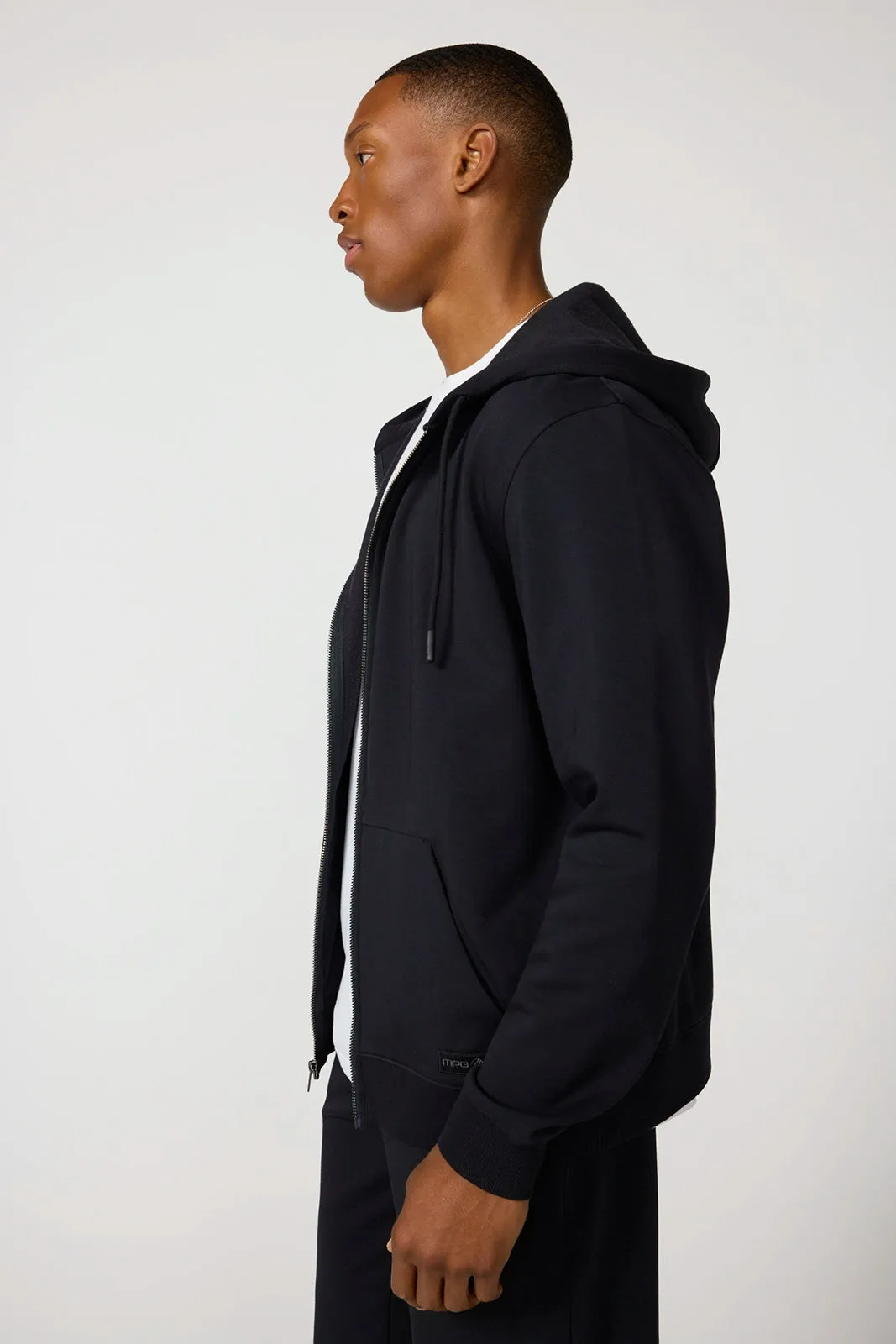Ultrasoft Fleece Full Zip Hoodie - Black sold by MPG product image thumbnail 4