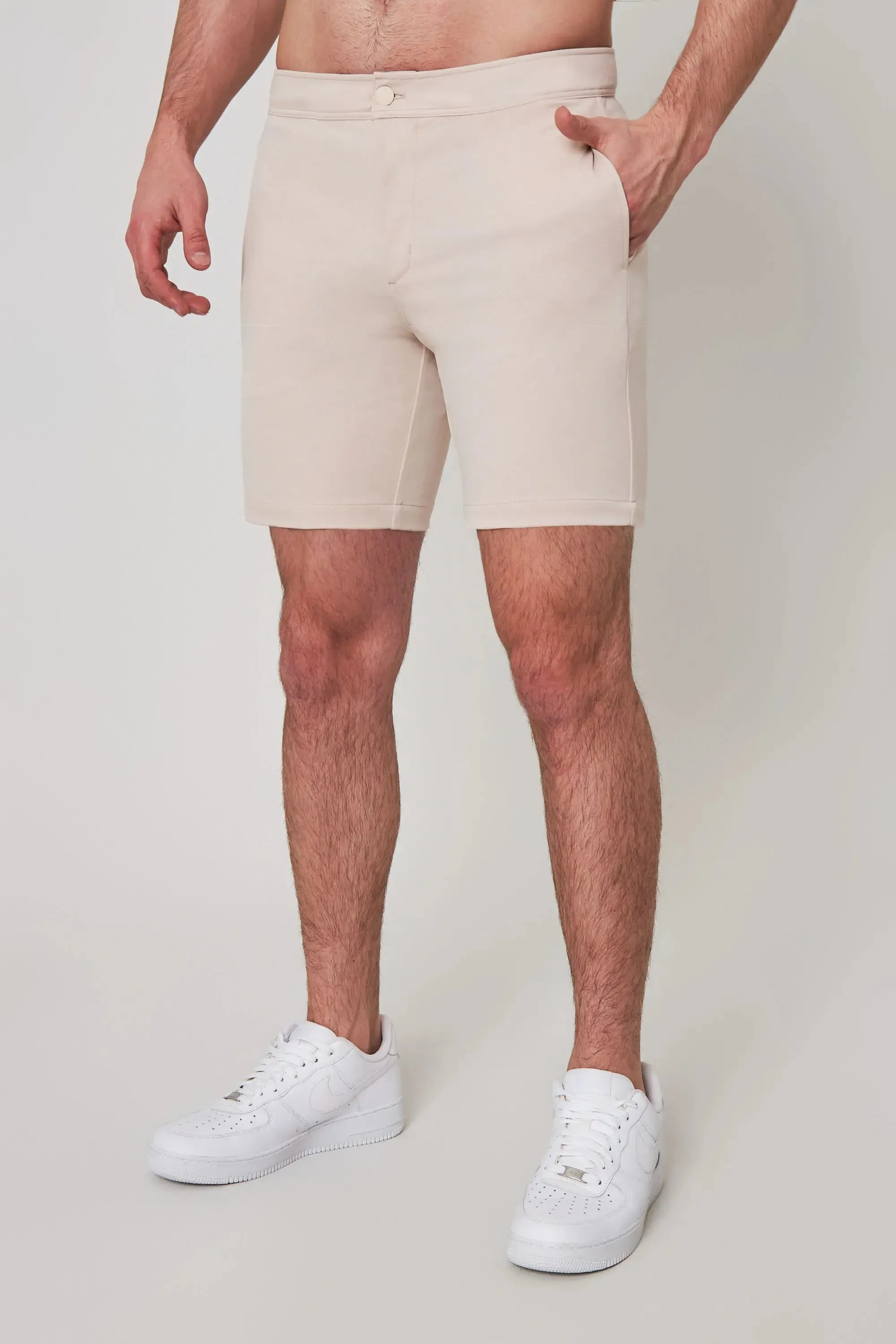 Nomad 5-Pocket Short - Stone sold by MPG