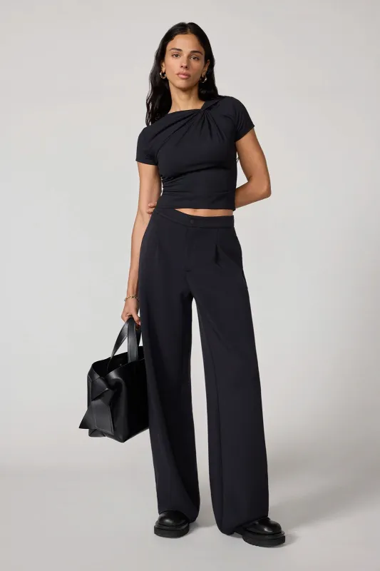 Cloud Knot Top & Dreamweave™ Pleated Trouser Set sold by MPG