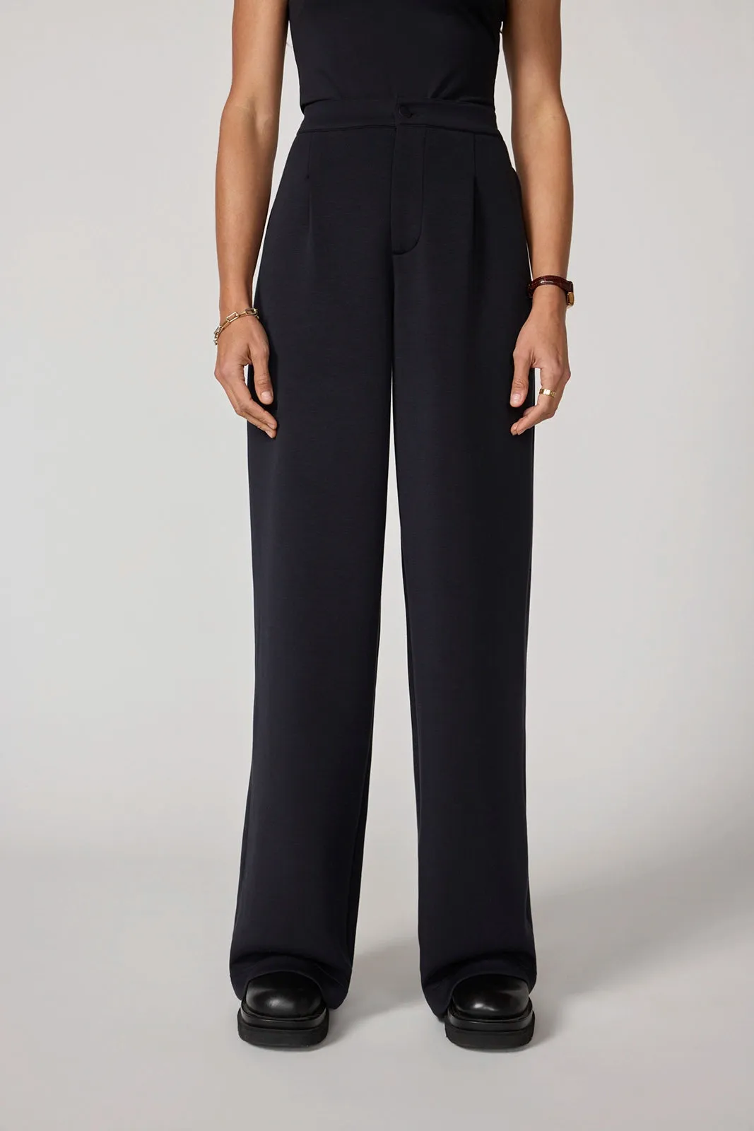 Dreamweave™ Pleated Trouser - Black sold by MPG product image thumbnail 5