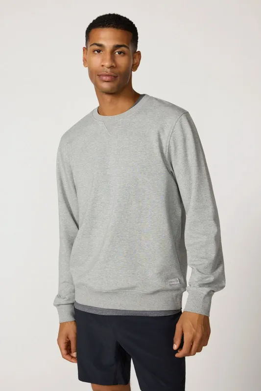 Ultrasoft Fleece Crew Neck - Htr Concrete made by MPG