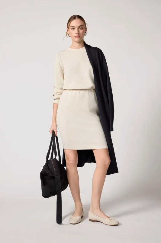 Dreamweave™ Long Sleeve Dress - Htr Brown Rice sold by MPG