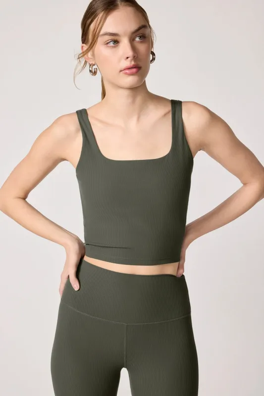 Ribbed Crop Tank with Support - Kambaba sold by MPG