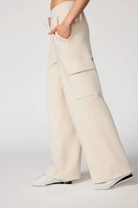 Luxe Terry Cargo Jogger - Stone made by MPG