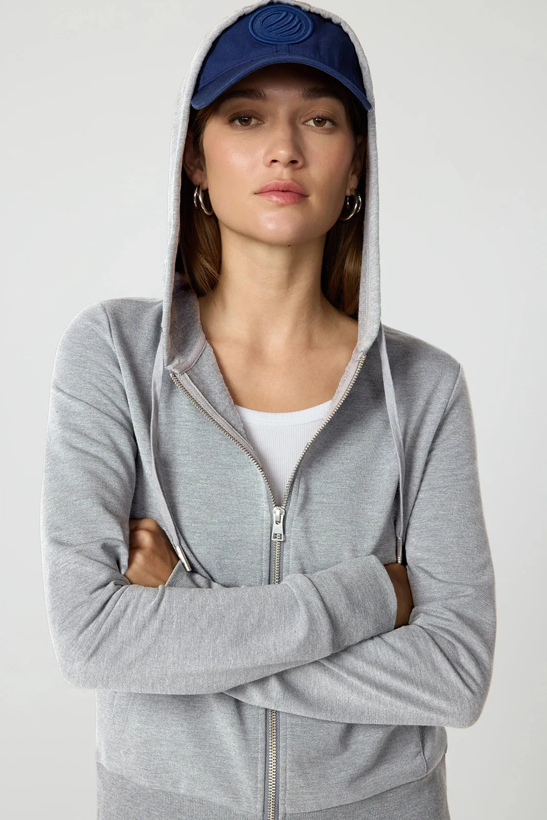 Cozy Fleece Full Zip Hoodie - Htr Concrete sold by MPG product image thumbnail 2