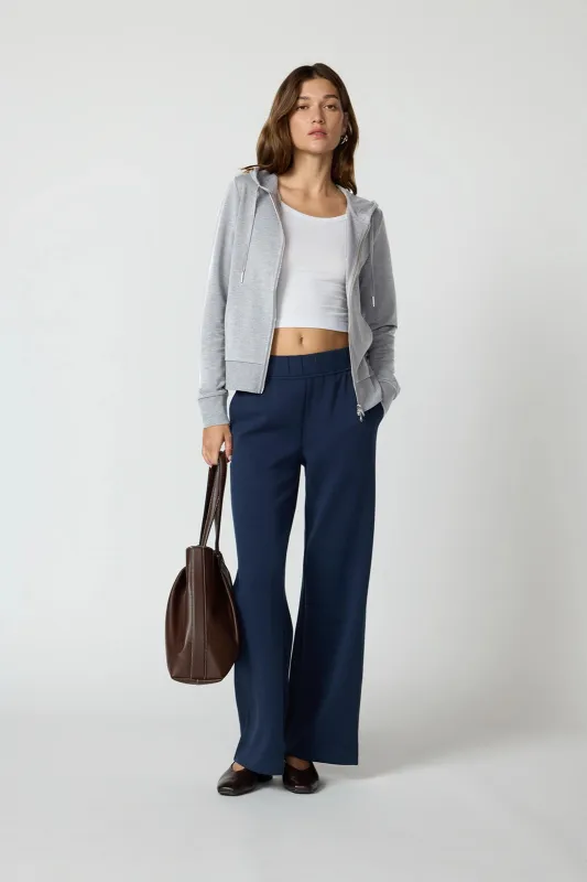 Cozy Fleece Full Zip Hoodie - Htr Concrete made by MPG