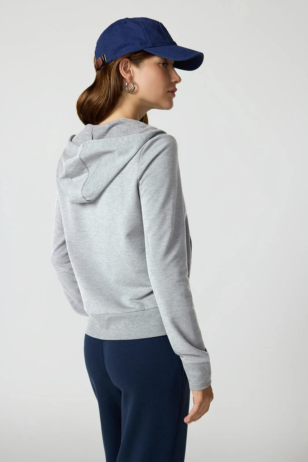 Cozy Fleece Full Zip Hoodie - Htr Concrete sold by MPG product image thumbnail 3