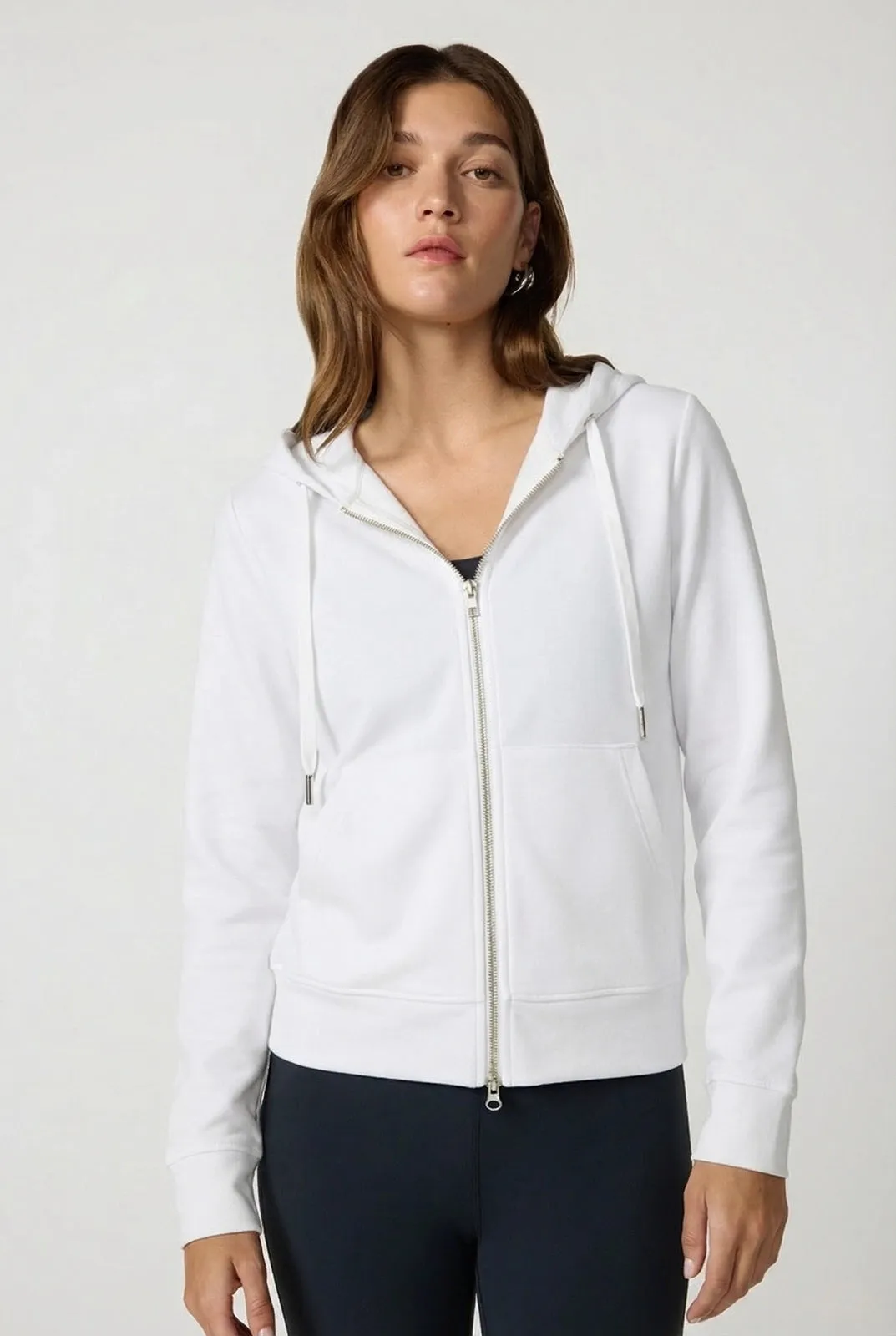 Cozy Fleece Full Zip Hoodie - Brilliant White sold by MPG product image thumbnail 5