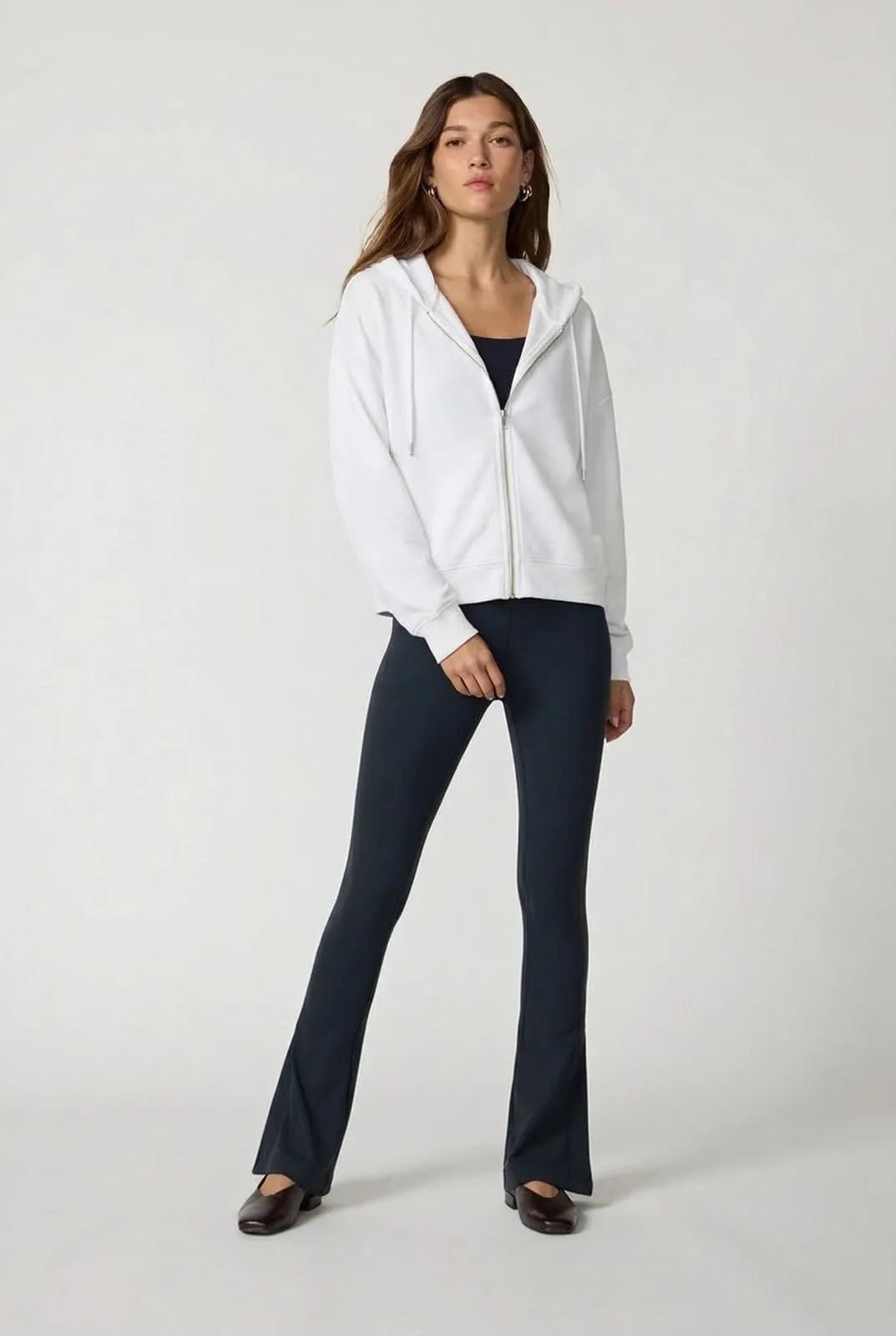 Cozy Fleece Full Zip Hoodie - Brilliant White sold by MPG product image thumbnail 2