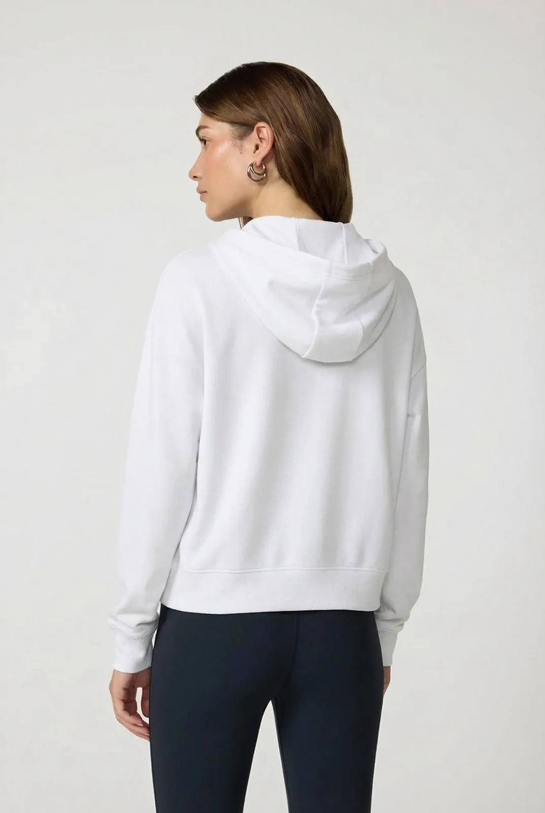 Cozy Fleece Full Zip Hoodie - Brilliant White sold by MPG product image thumbnail 4