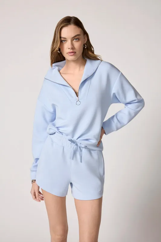 Dreamweave™ Long Sleeve Quarter Zip - Blue Mist made by MPG