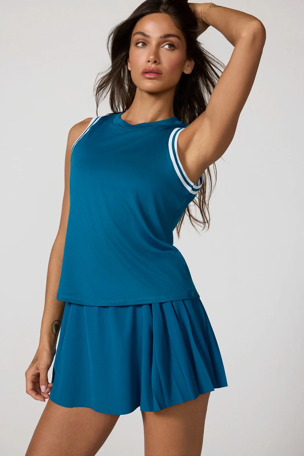 Pace Retro Tank - Moroccan Blue sold by MPG