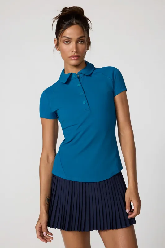 Club Short Sleeve Polo - Moroccan Blue made by MPG