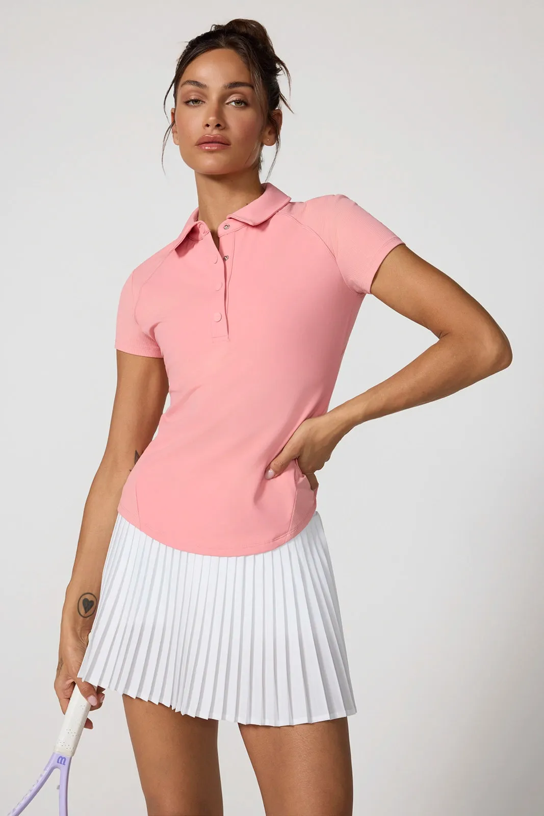Club Short Sleeve Polo - Strawberry Ice sold by MPG product image thumbnail 2