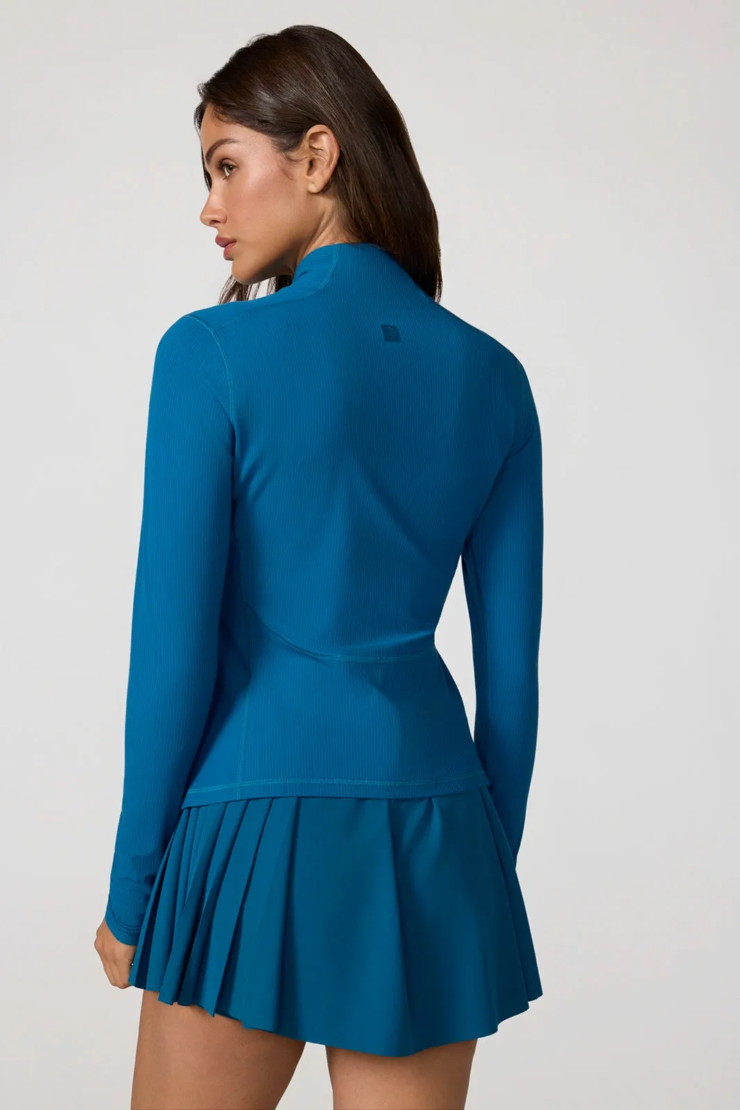 Ribbed Full Zip Jacket - Moroccan Blue sold by MPG product image thumbnail 3
