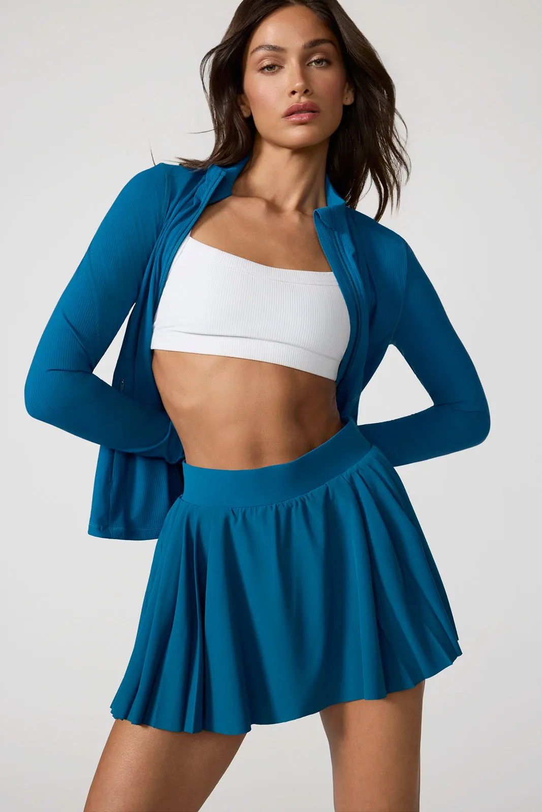 Ribbed Full Zip Jacket - Moroccan Blue sold by MPG product image thumbnail 4