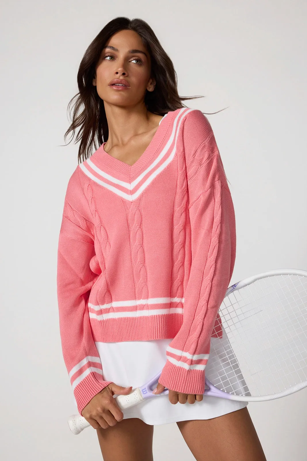 Club Sweater - Strawberry Ice/Brilliant White sold by MPG product image thumbnail 4
