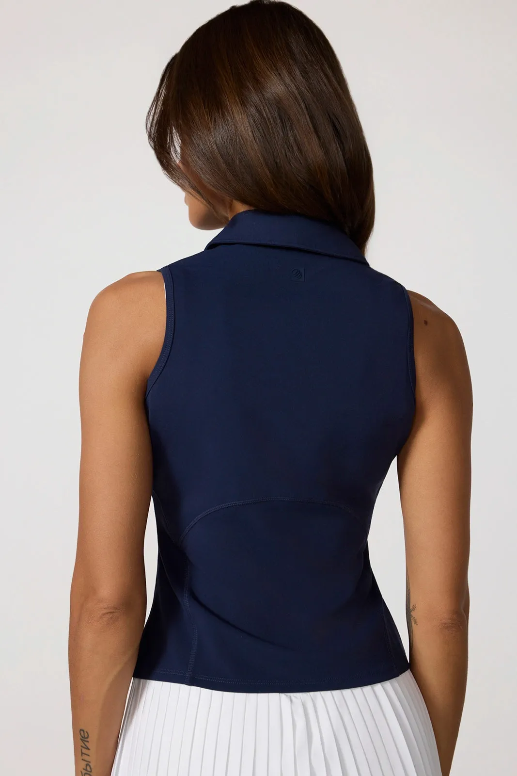 Cloud Club Sleeveless Polo - Navy Blazer sold by MPG product image thumbnail 3