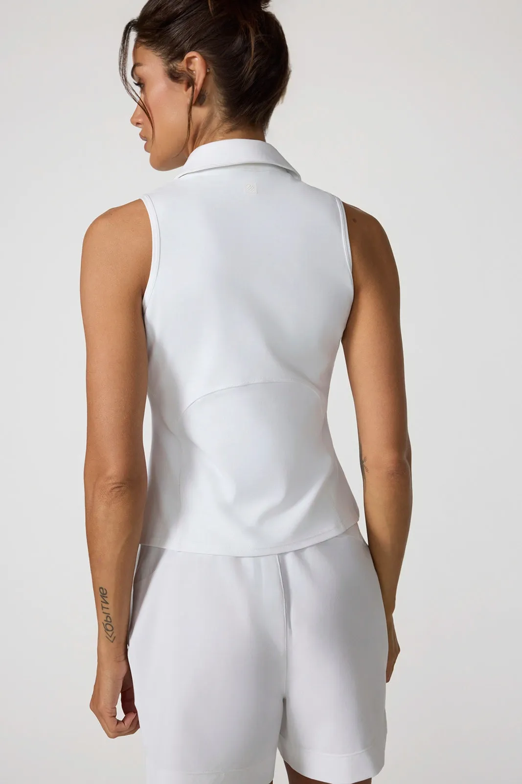 Cloud Club Sleeveless Polo - Brilliant White sold by MPG product image thumbnail 3