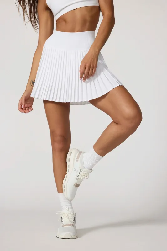 Club Micro Pleated Skort - Brilliant White made by MPG