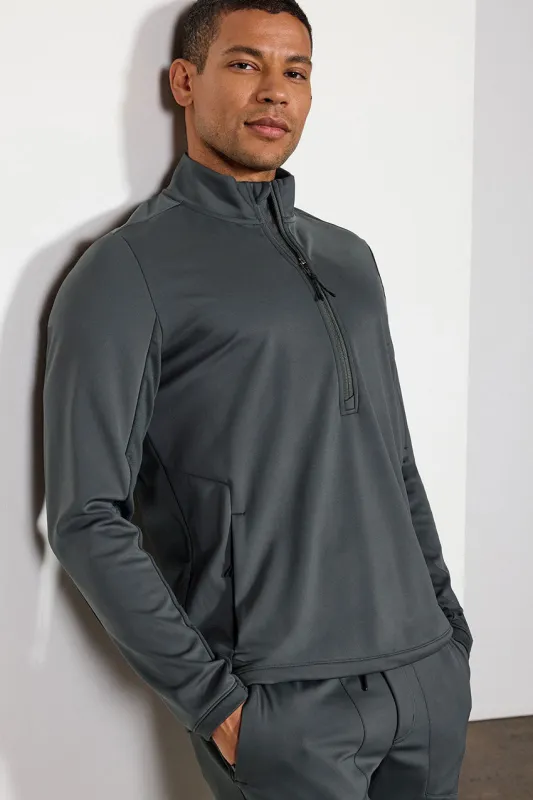 Frost Men’s Mixed Media Cold Weather Half-Zip made by MPG