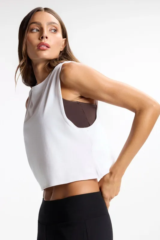 Pima Tank - Brilliant White made by MPG