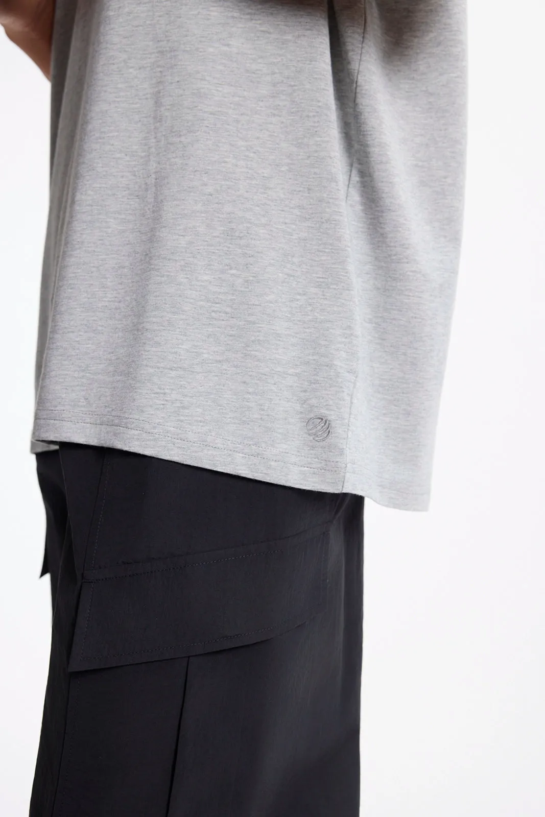 Pima Relaxed Tee - Htr Concrete sold by MPG product image thumbnail 4