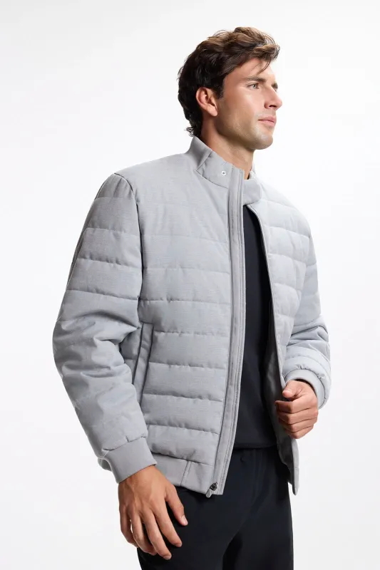 The All Day Filled Bomber Jacket - Htr Concrete made by MPG