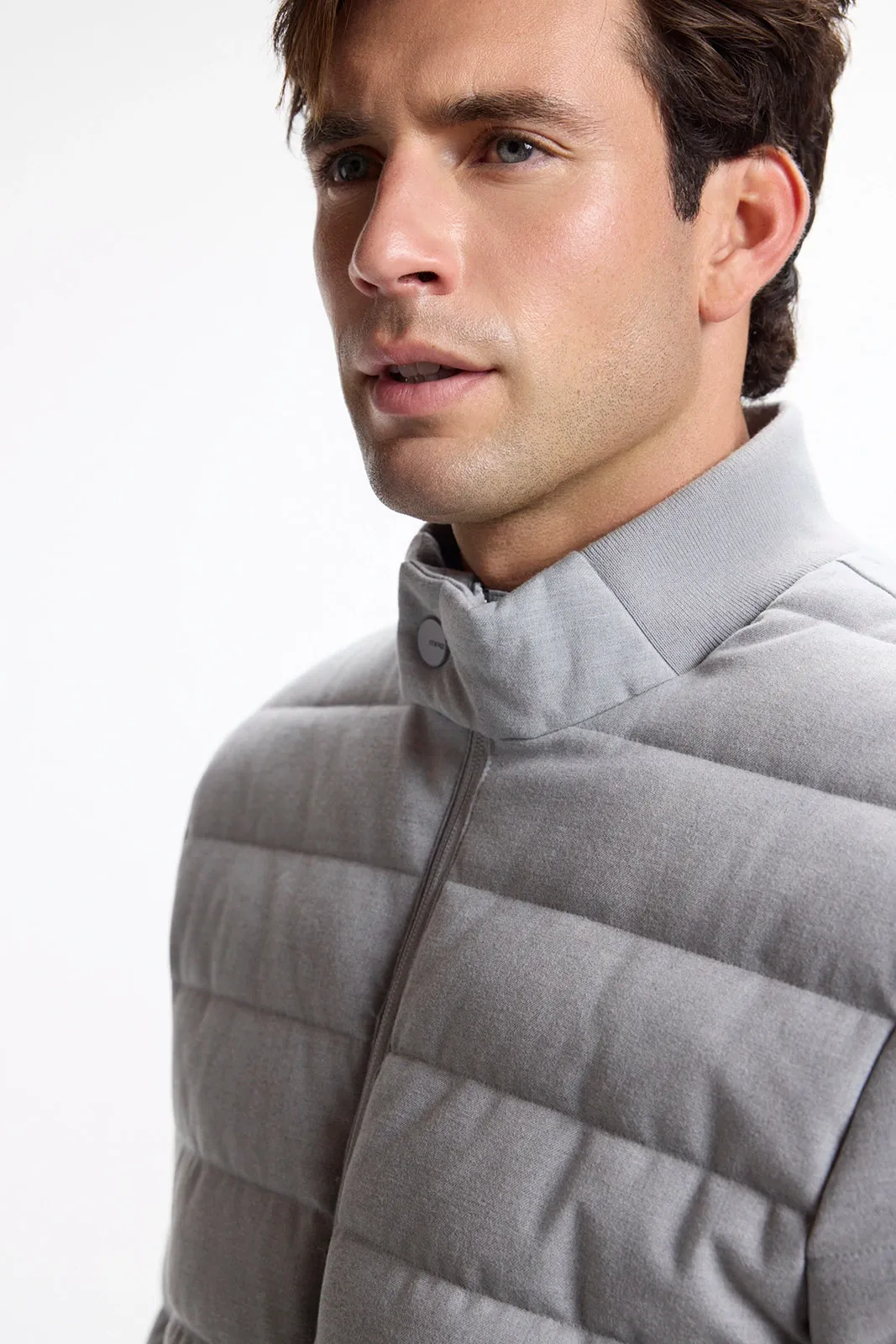 The All Day Filled Bomber Jacket - Htr Concrete sold by MPG product image thumbnail 2