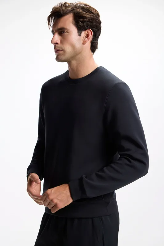 Dreamweave™ Crew Neck Pullover - Black made by MPG
