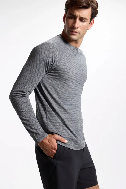 Rise and Conquer Long Sleeve Tee - Micro Chip/Black made by MPG
