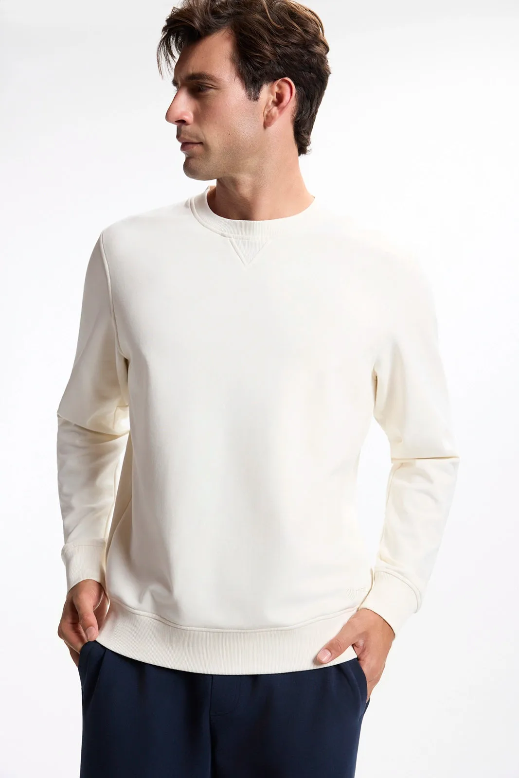 Ultrasoft Fleece Crew Neck - Vanilla sold by MPG product image thumbnail 4