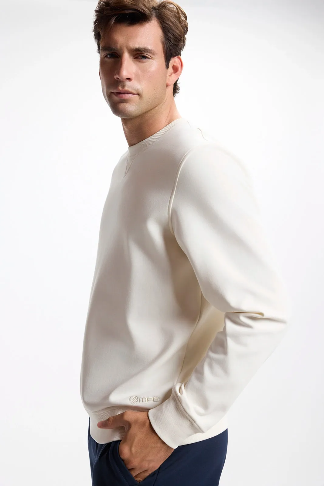 Ultrasoft Fleece Crew Neck - Vanilla sold by MPG product image thumbnail 5