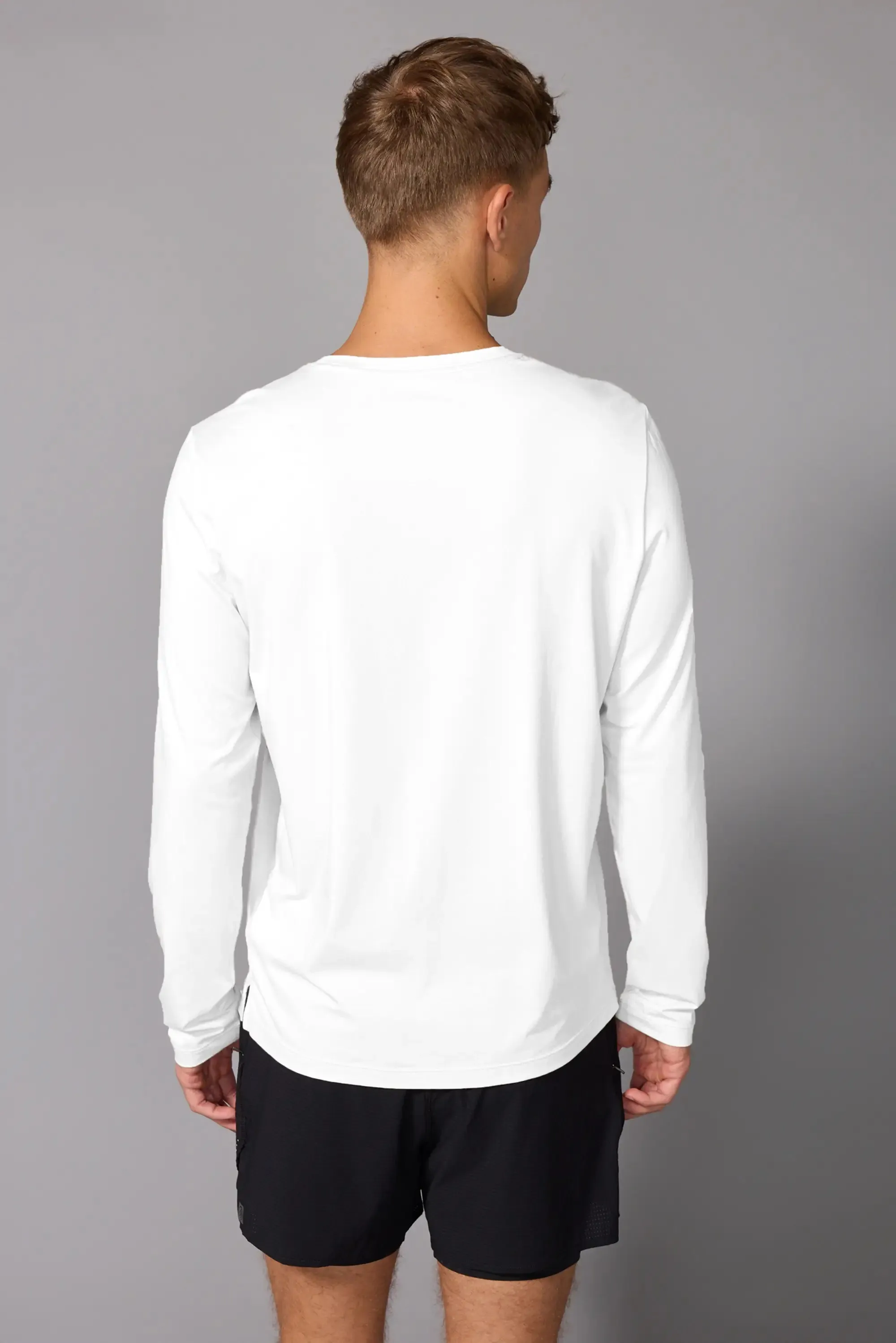Pima Cotton Long Sleeve Tee - Brilliant White sold by MPG product image thumbnail 3