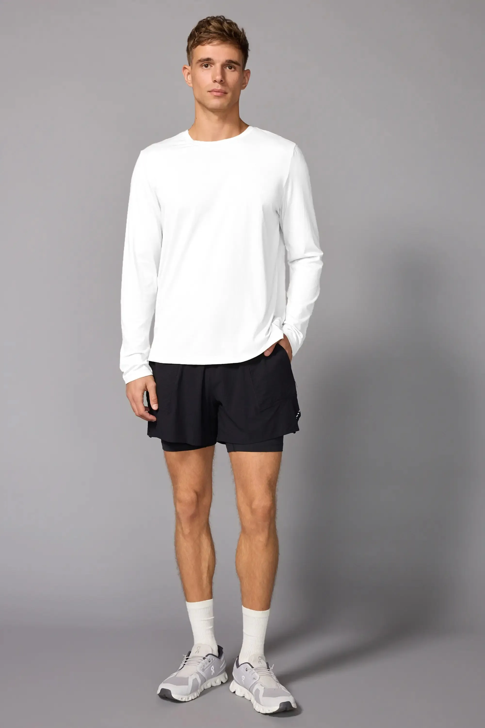Pima Cotton Long Sleeve Tee - Brilliant White sold by MPG product image thumbnail 2