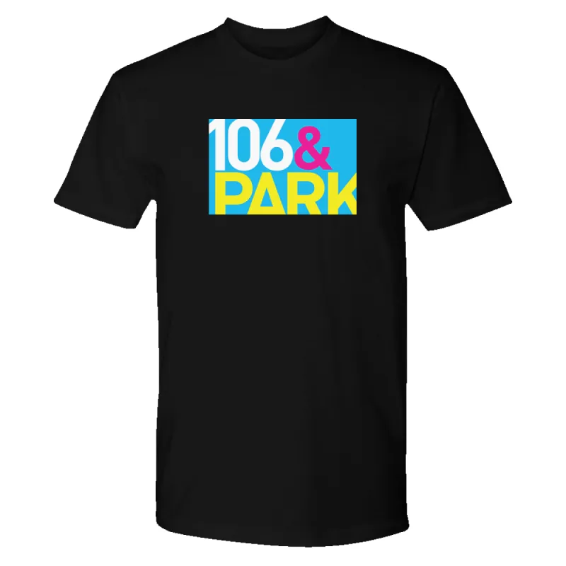 106 & Park Square Logo Adult Short Sleeve T-Shirt sold by MTV